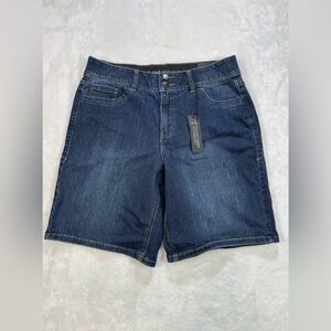 Lane Bryant Bermuda‎ Tighter Tummy Technology Blue Shorts Size 14